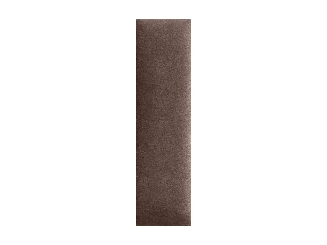 DHOME Lot de 6 Panneaux Rembourrés en Tissu Aqualine Autocollants pour Mur Acoustiques Absorbants Protection contre (Marron chocolat, 60x20cm,x6)