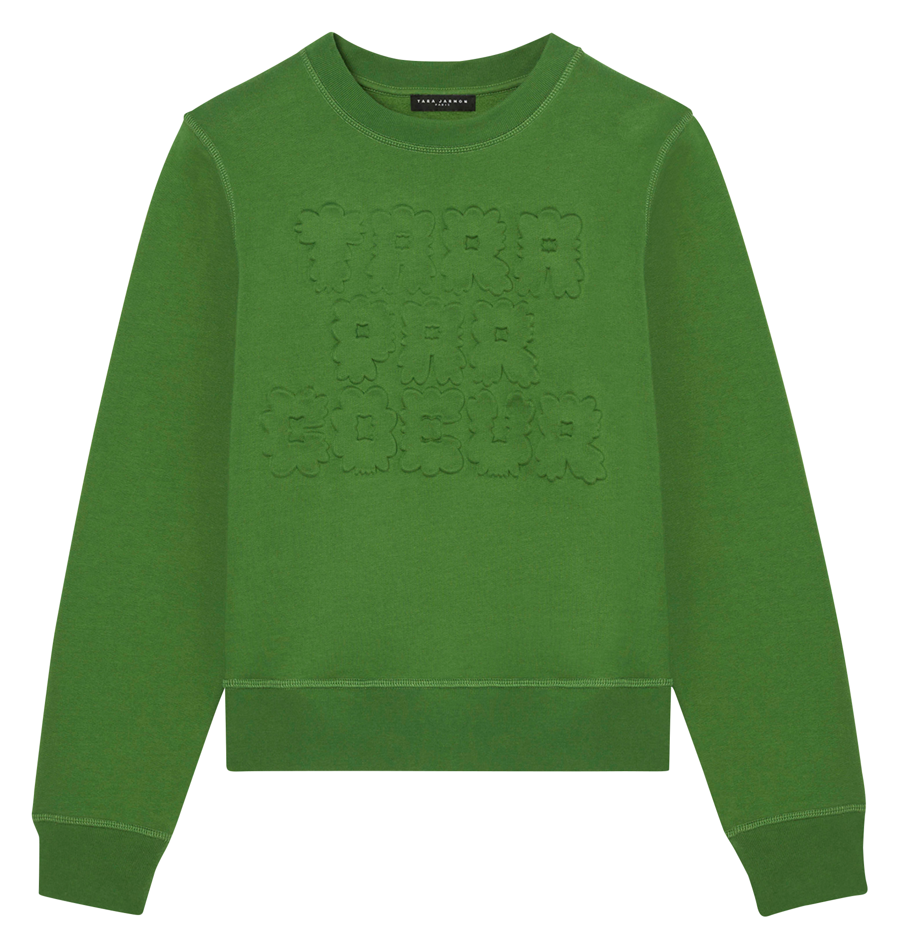 PRESTO - Pull droit en coton bio| Vert