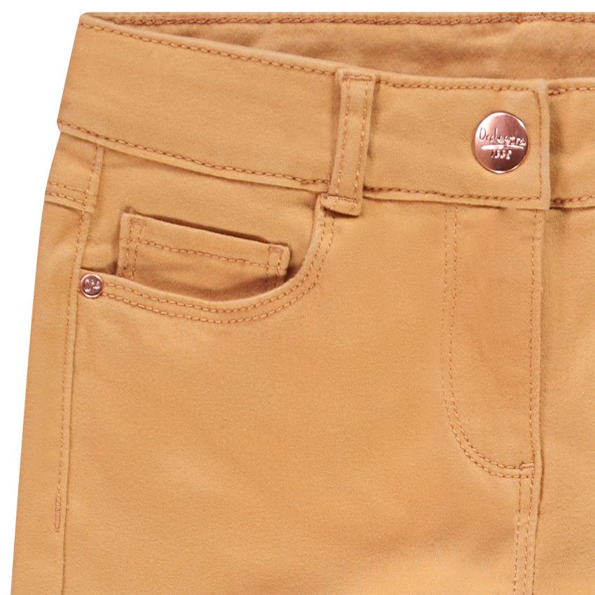 Pantalon en twill uni pour fille - Beige