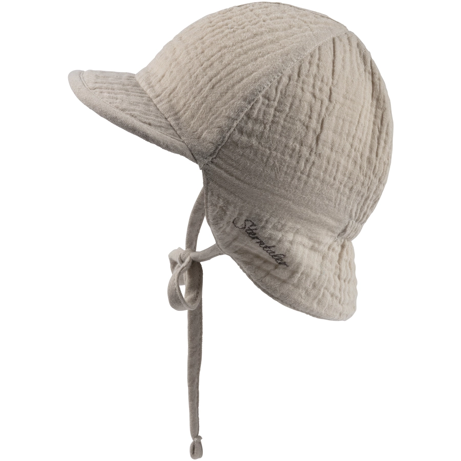 Sterntaler Wende-Schirmmütze Nackenschutz beige