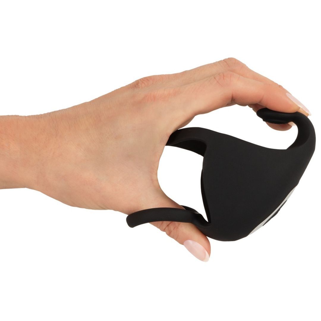 Hodenvibrator mit Penis- und Hodenring