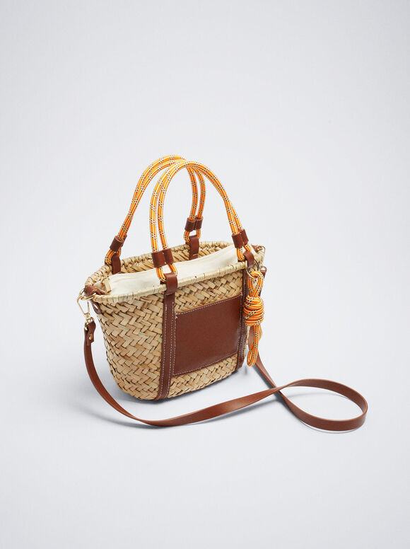 Bolsa de palha suspensa - Camelo