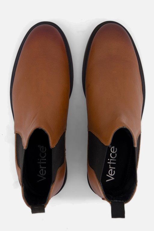 Vertice Chelsea boots cognac Leer