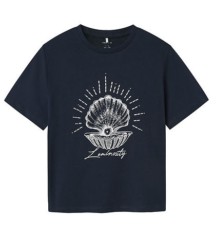 Name It T-Shirt - NkfFlimse - Navy Blazer m. Muschel