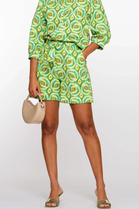 Geisha groene dames korte broek