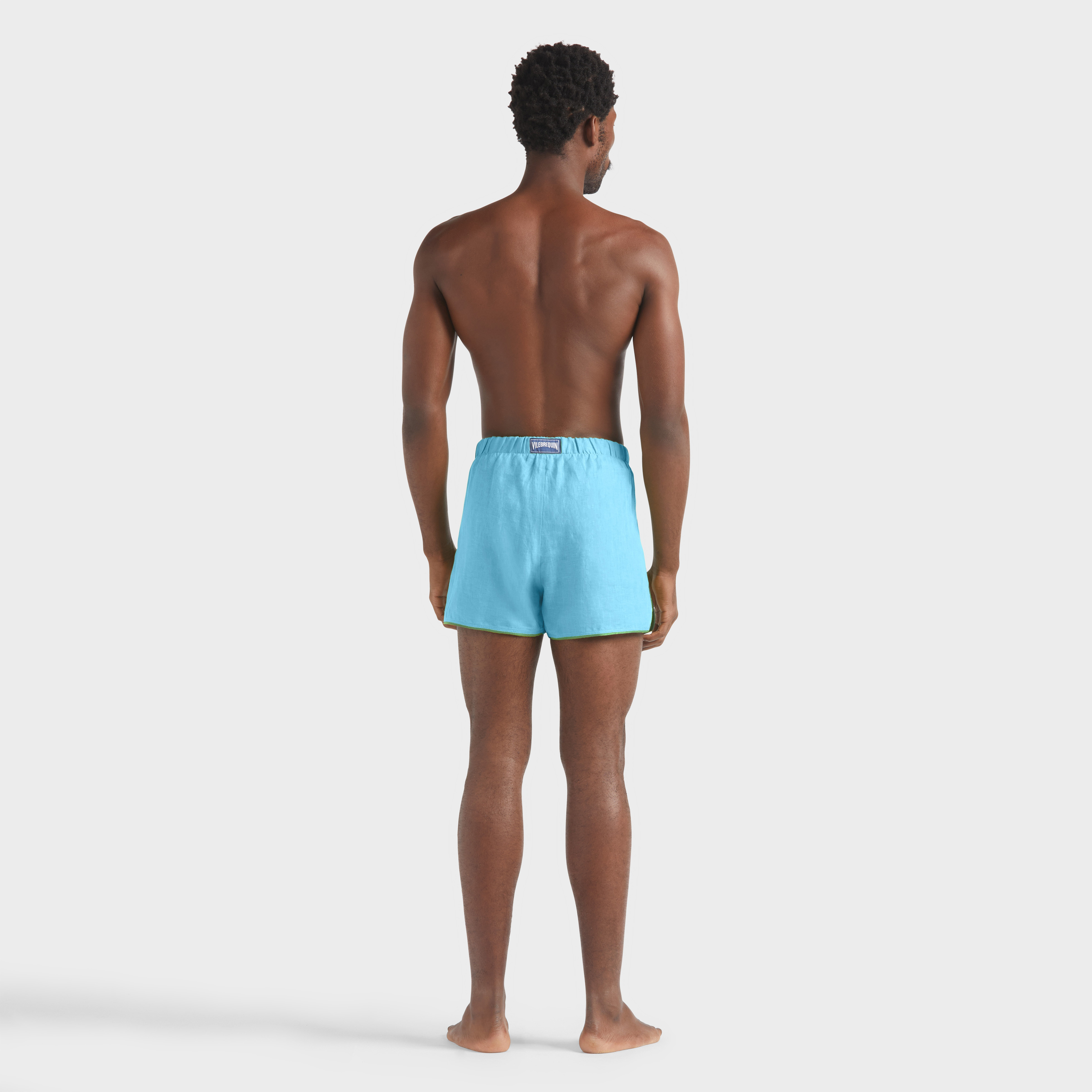 Maillot de bain en lin homme uni