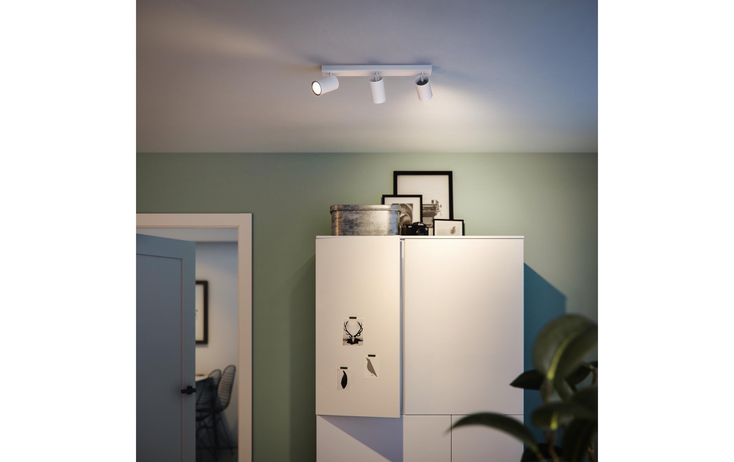 Aufbauspot MyLiving Kosipo, 3 x 5.5W, GU10, WeissAufbauleuchte mit beweglichem Leuchtenkopf