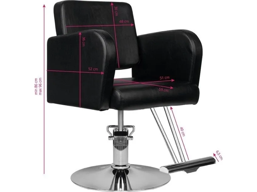 Activeshop Hair System hairdressing chair HS92 black