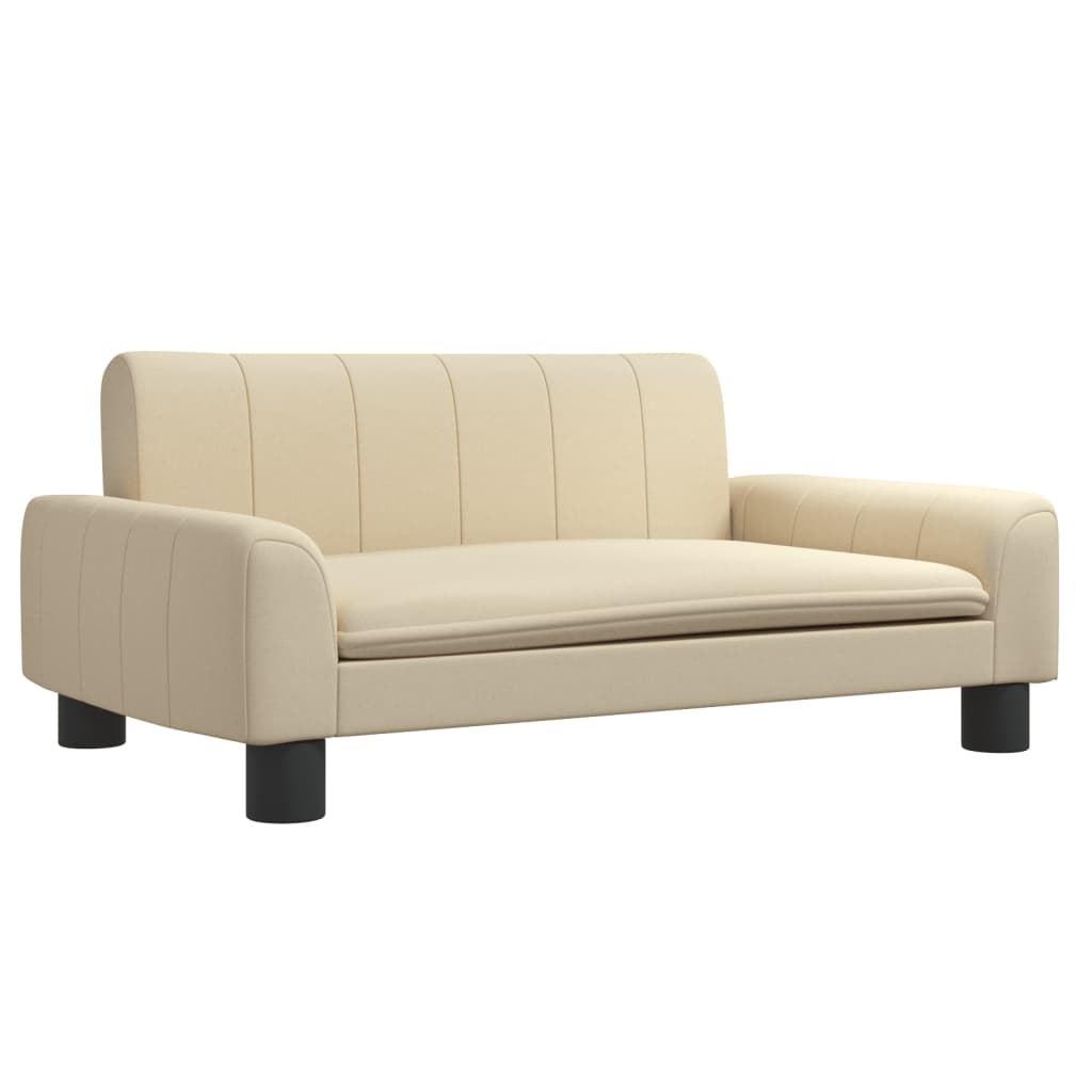 Cama para cães vidaXL em tecido creme, 70x45x30 cm