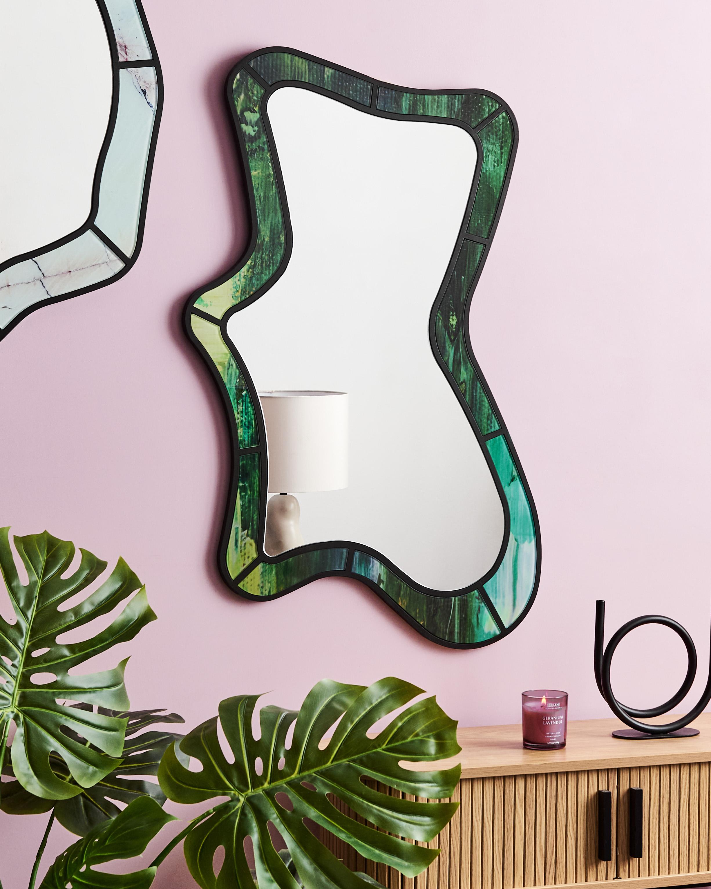 Wandspiegel CERVILLE 60 cm 98 cm Groen