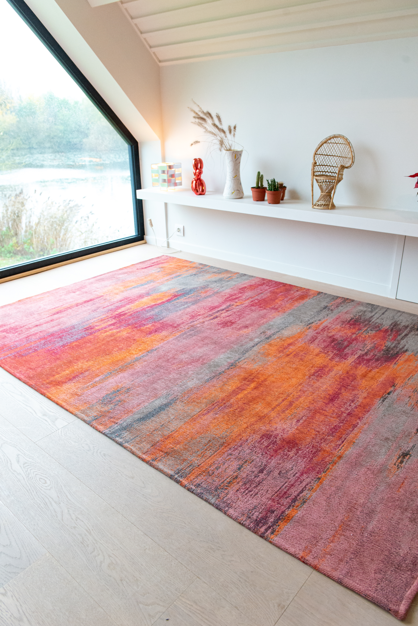 Ecorugs vloerkleed Monetti rood 80x150 cm
