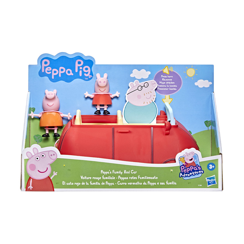 La voiture rouge familiale de Peppa Pig