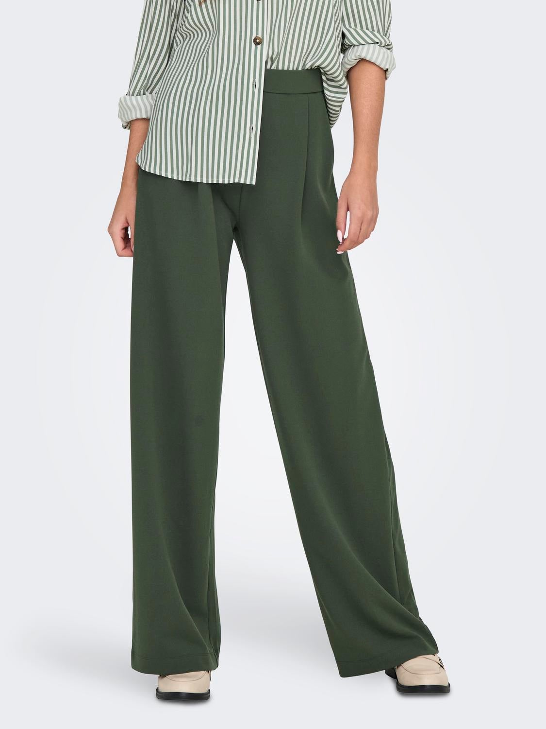JDYGEGGO Hohe Taille Normal geschnitten Klassische Hose Kambaba