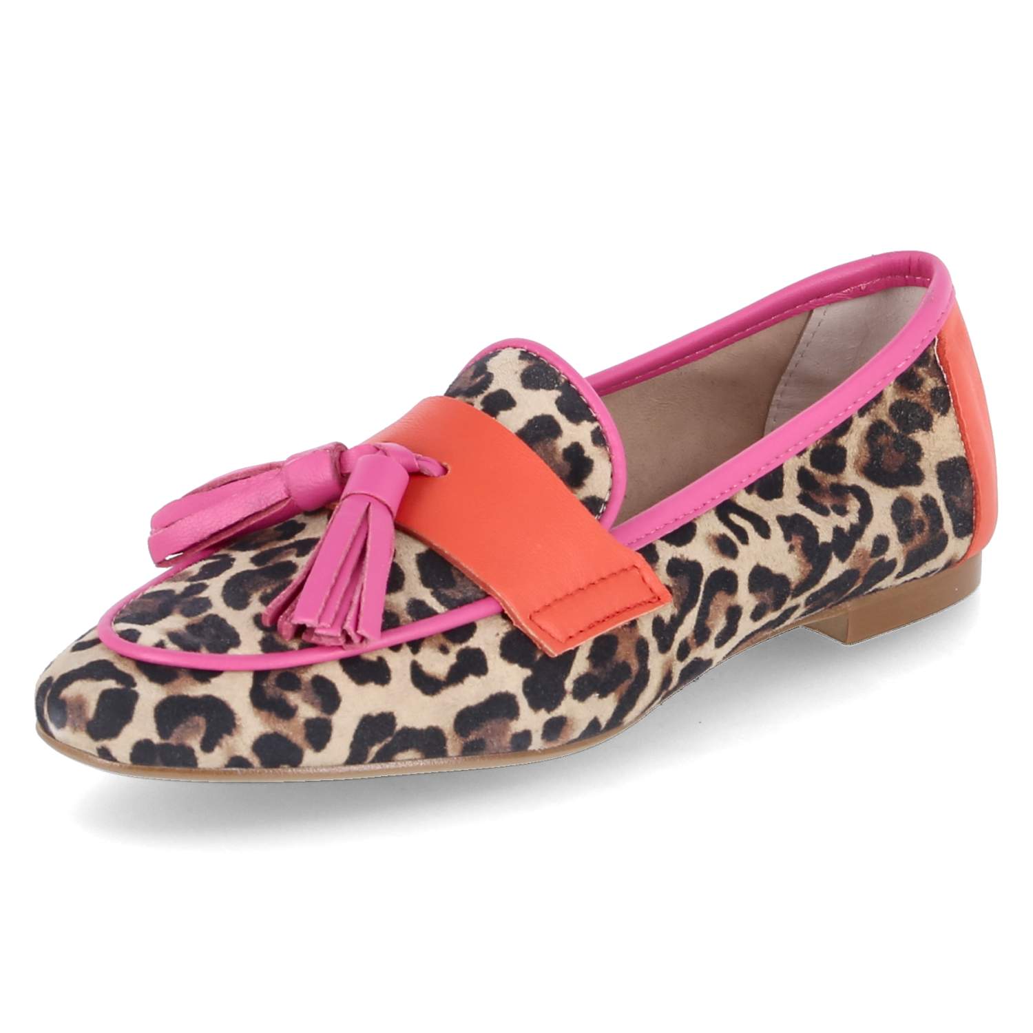Kaerlek Slipper - camel/fuxia/  corallo