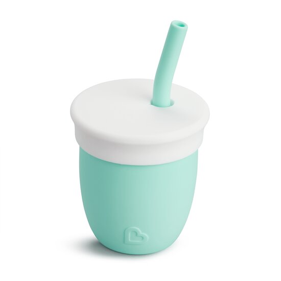 Tasse avec paille C'est silicon !   Vert        118 ml   de               Munchkin