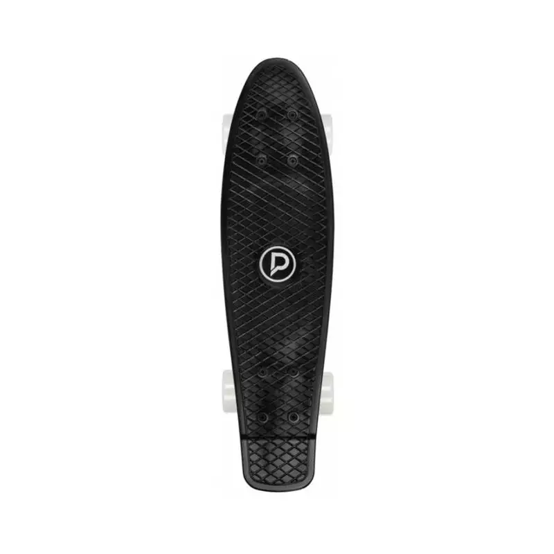 Skate cruiser PLAYLIFE Vinylboard 22*6 Black - white Wheels