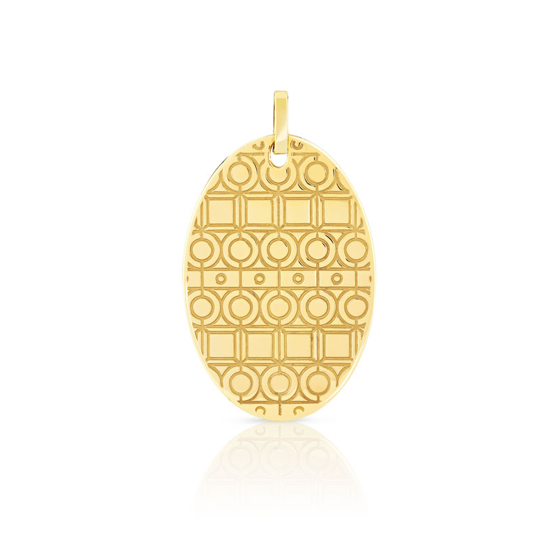 Pendentif or 375 jaune