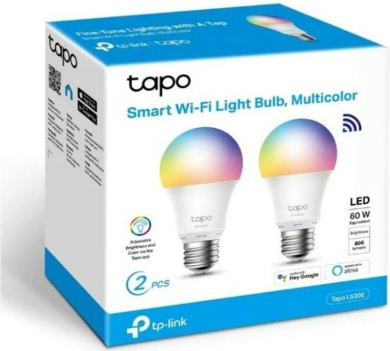 Tapo L530E Slimme Ledlamp E27 - Wit & Kleur - WiFi - 2 Pack