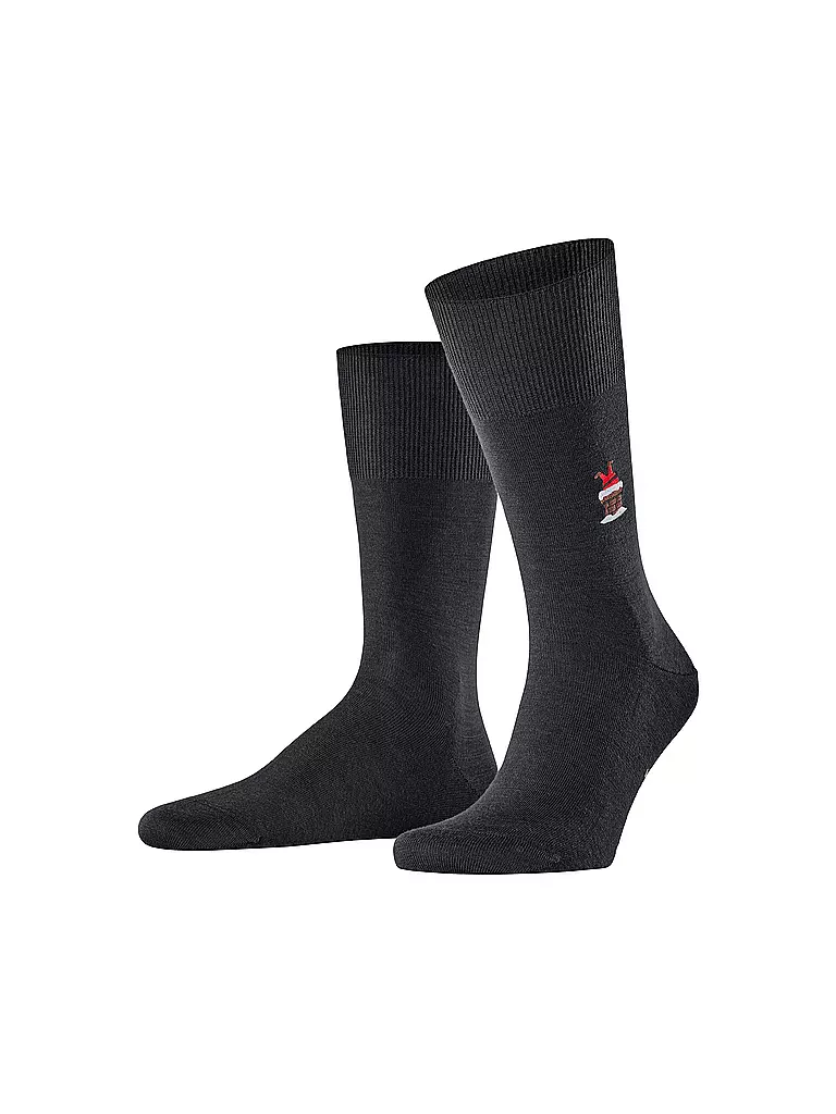 FALKE Socken AIRPORT SANTA black schwarz