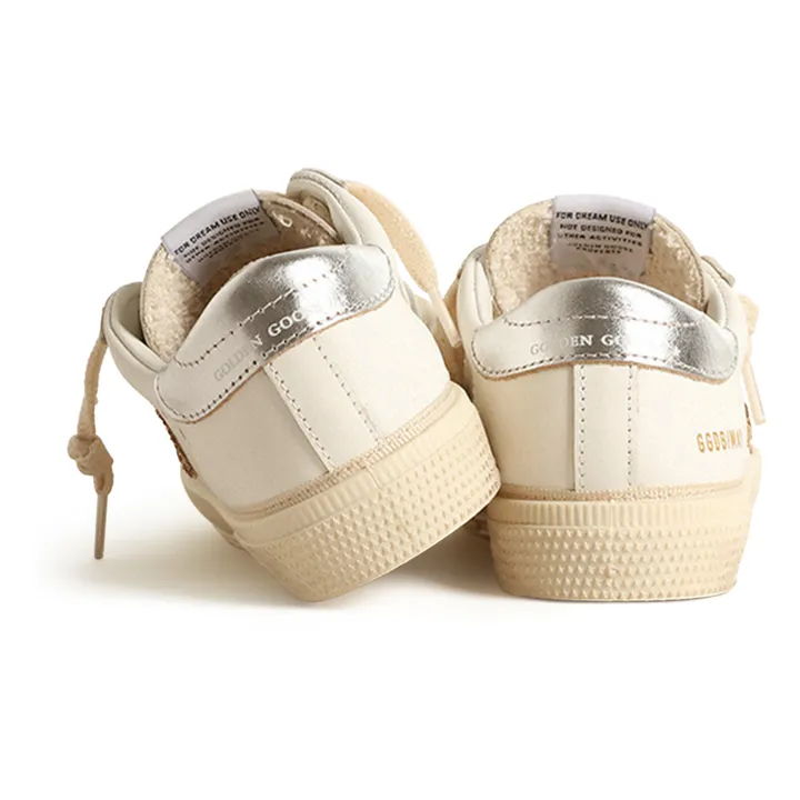 Golden Goose Baskets Lacets May Paillettes Etoile | Argenté
