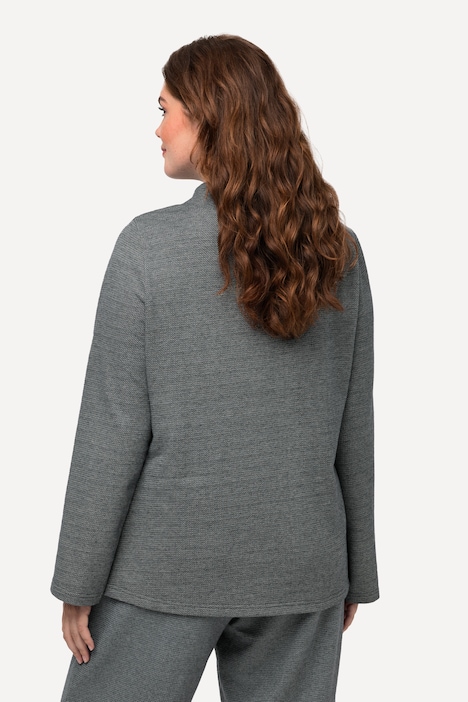 Sweatshirt, Stehkragen, Langarm, Biobaumwolle