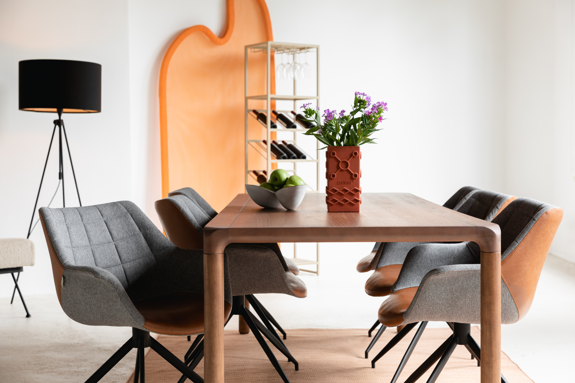 Bureaustoel Doulton draaibaar bruin