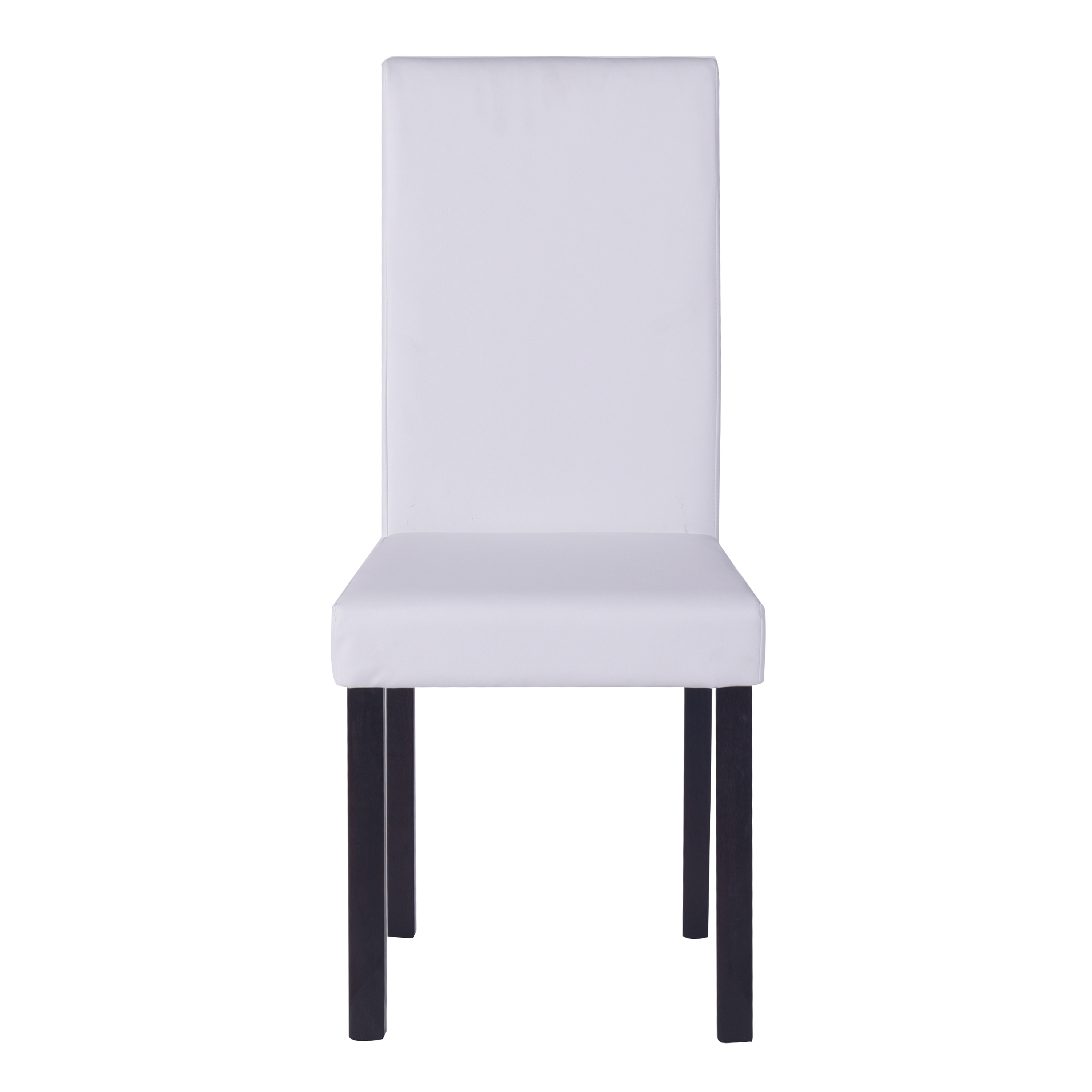 Esszimmerstuhl Leder NICK 4er Set weiss