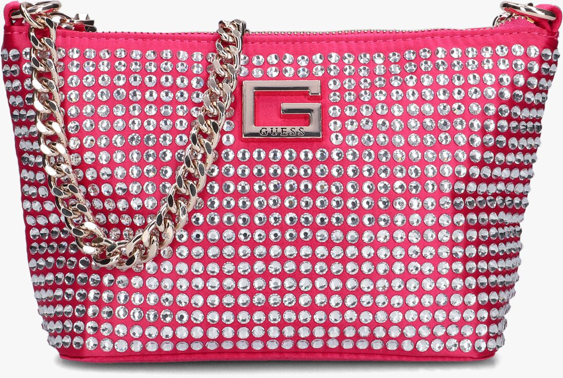 GUESS roze guess schoudertas gilded glamour mini tp zp