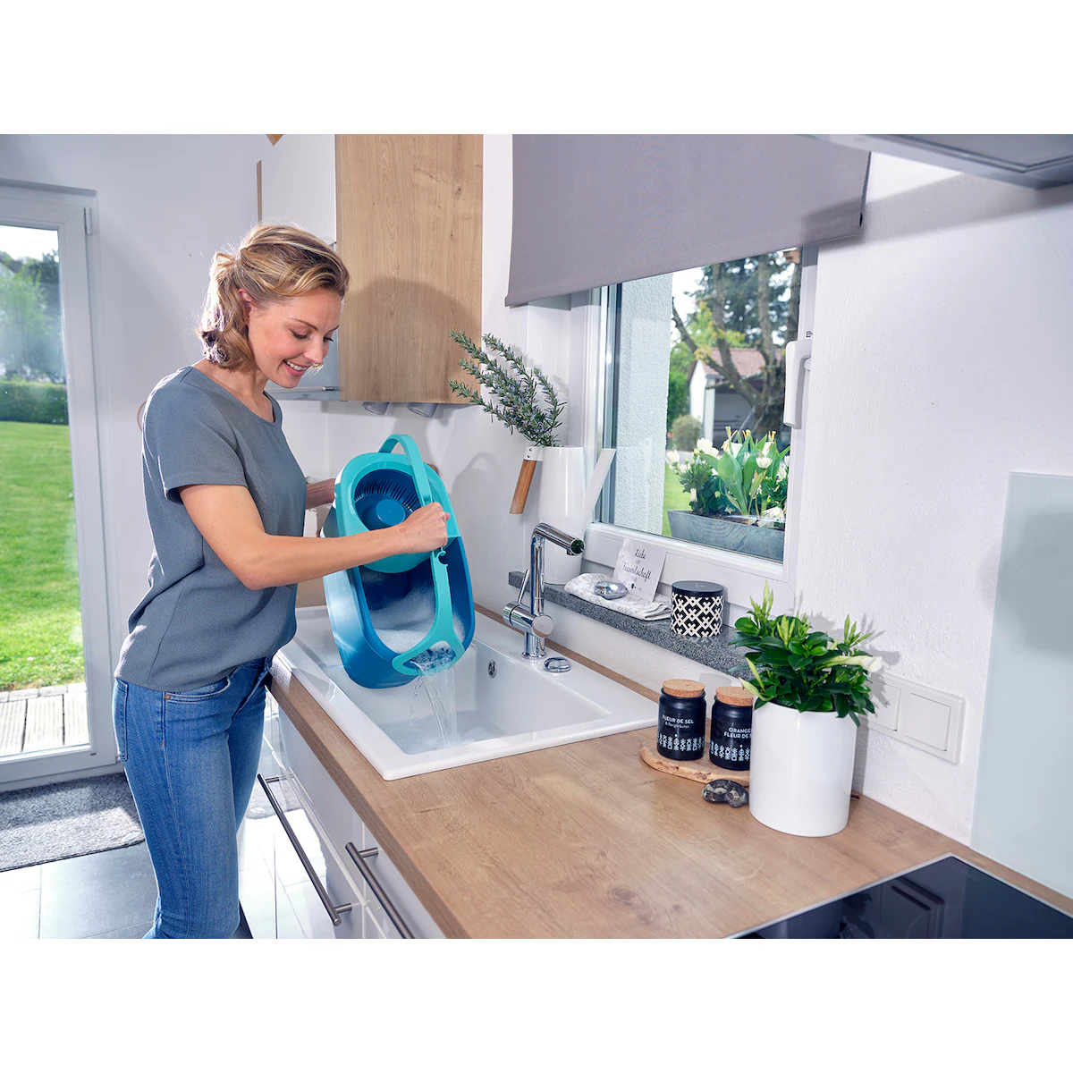 Leifheit Rotation Disc Mop Ergo 6 liter Green