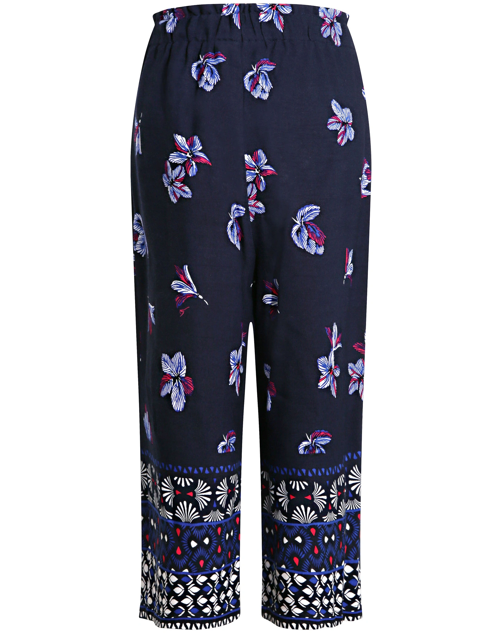 Sommerhose FLOWERS in navy
