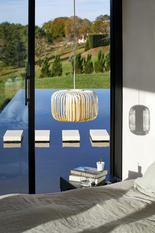 Forestier Bamboo Light hanglamp Ø35 small rood