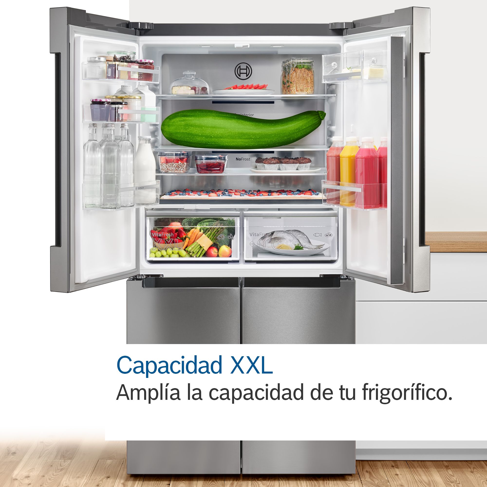 Série 6 Multidoor 183 x 90,5 cm Aço inoxidável resistente a impressões digitais KFN96APEA