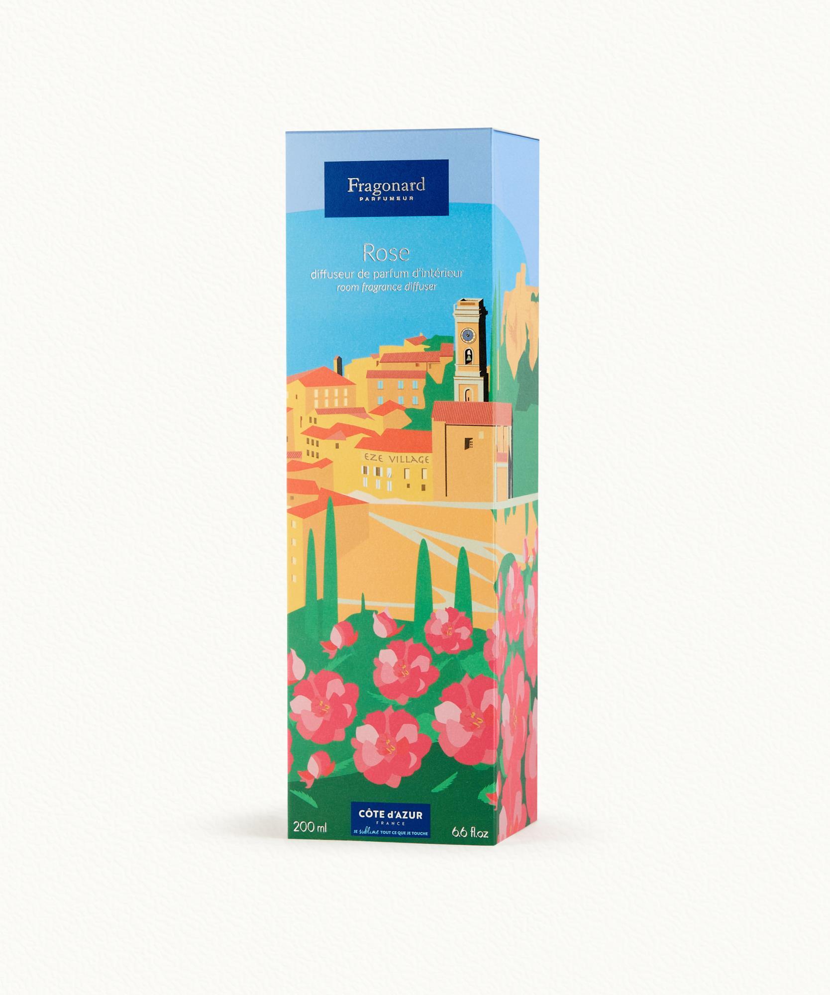 Rose  Diffuseur + 10 bâtonnets - flacon 200 ml