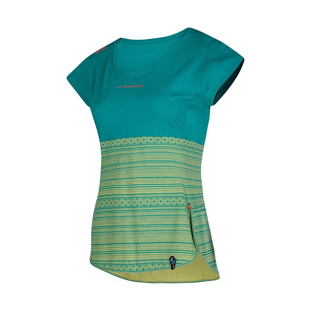La Sportiva LIDRA - Tee-shirt Femme lagoon/green banana