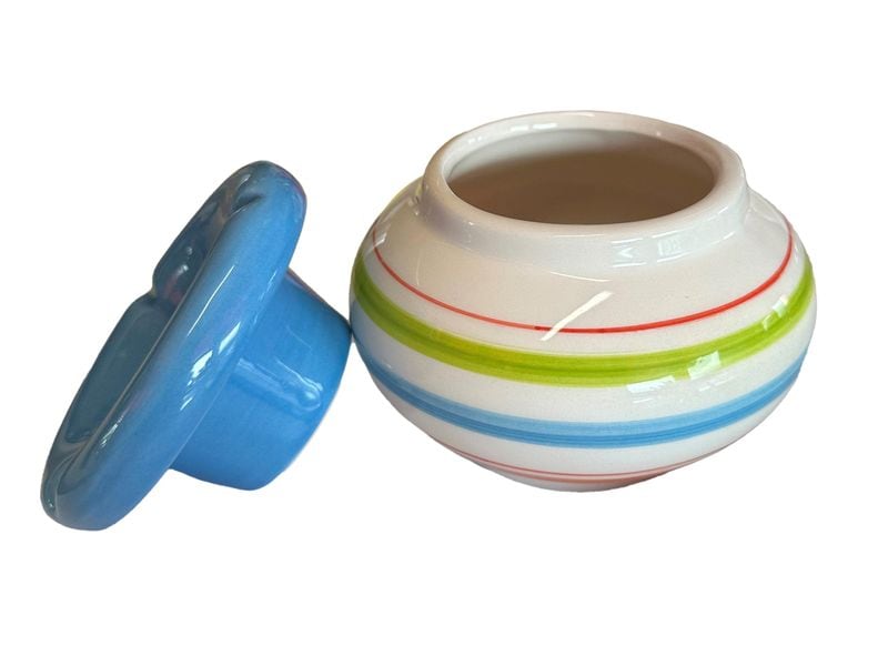 Dameco Aschenbecher gestreift, Mehrfarbig Sturmaschenbecher