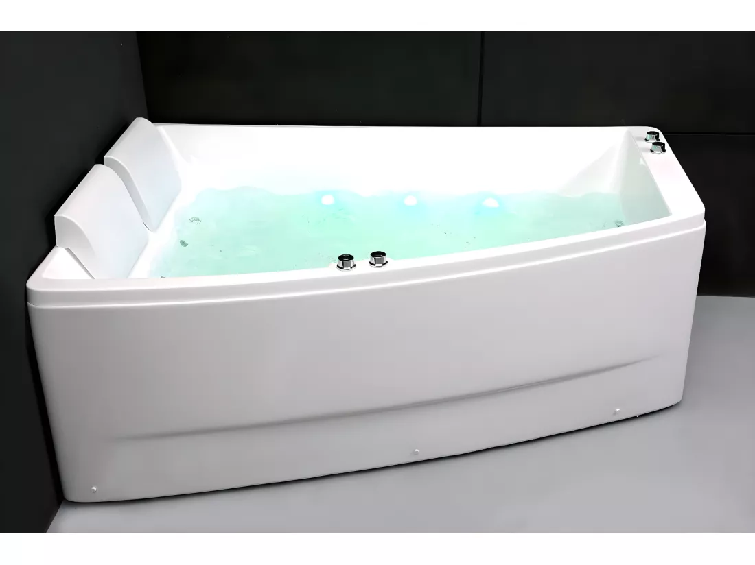 Baignoire balnéo 2 places SANGHA DUO Wave Gauche L170xl(120x70)xH50cm, by SPALINA