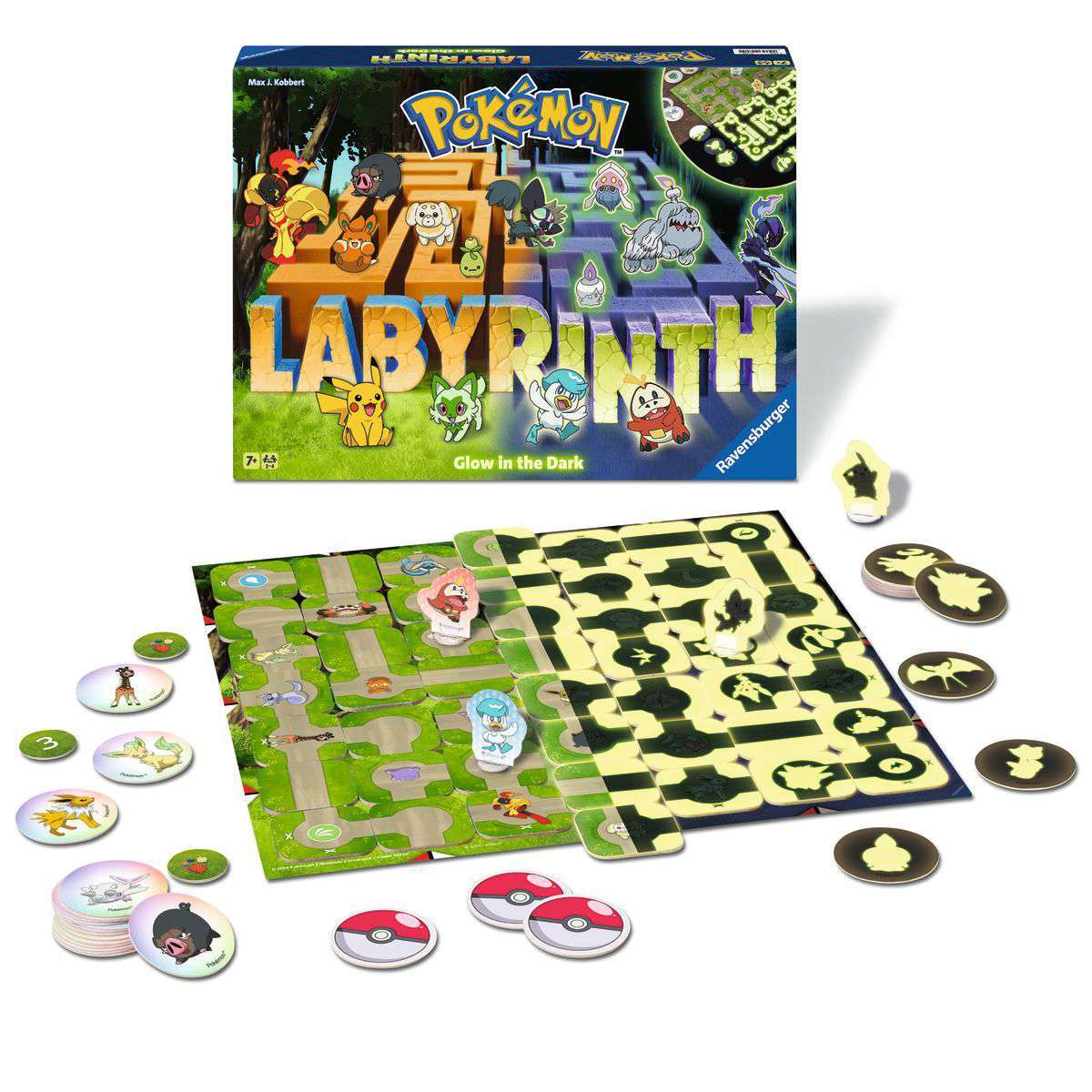 Ravensburger Spiel Pokémon Labyrinth Glow in the Dark