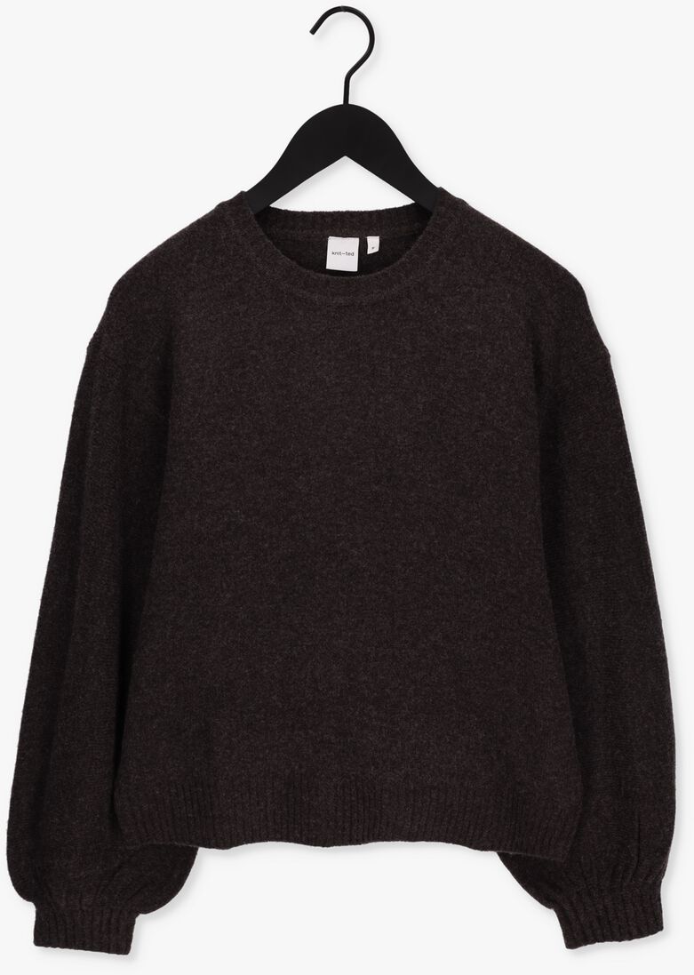 KNIT-TED bruine knit-ted trui babs pullover