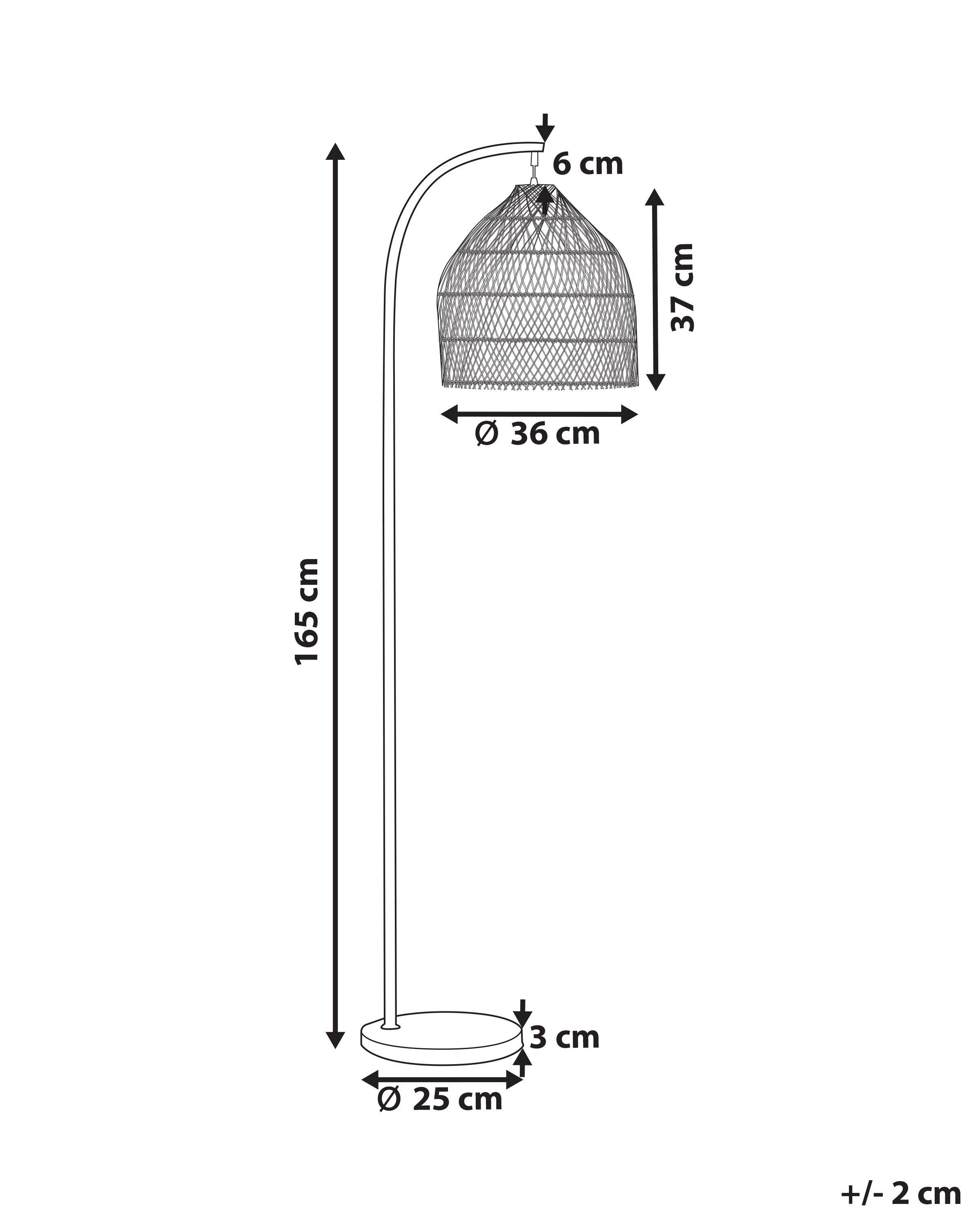 Staande lamp BERNICA Rotan Natuurlijk