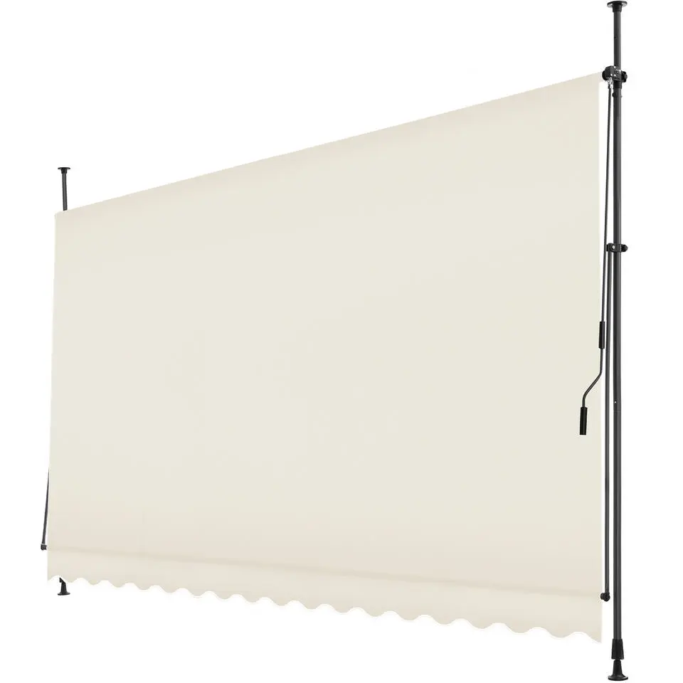 tectake Klemluifel met zwengel, in hoogte verstelbaar, Beige