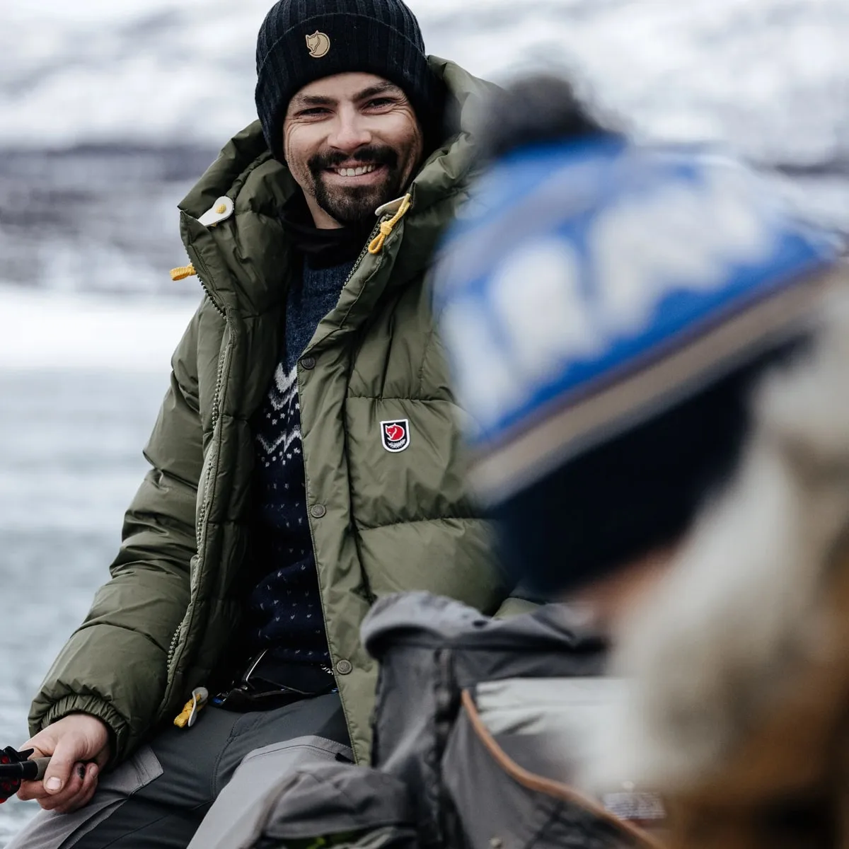 Fjällräven Men's Övik Knit Sweater Dark Navy