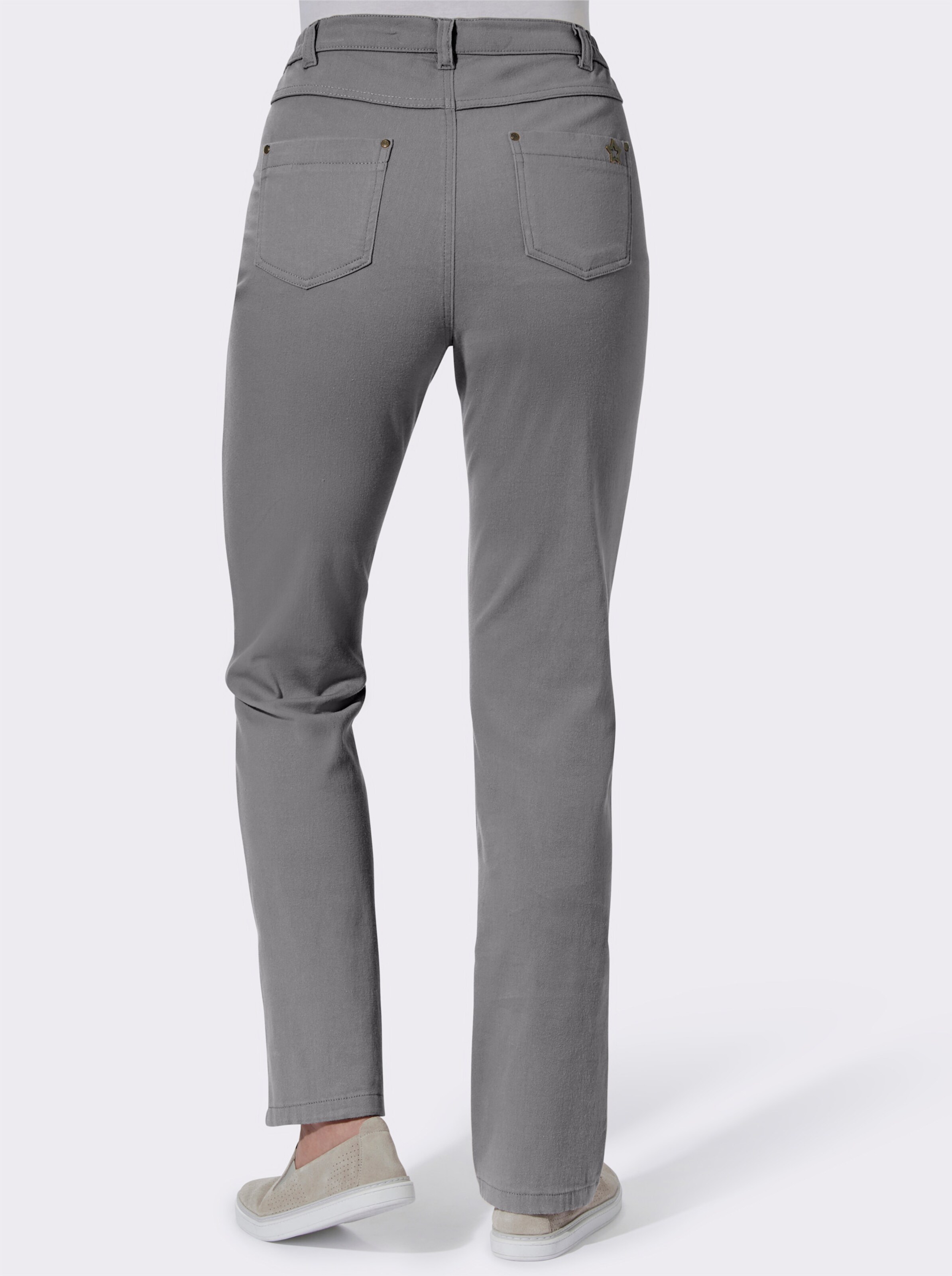 5-Pocket-Hose mit seitlichem Dehnbund