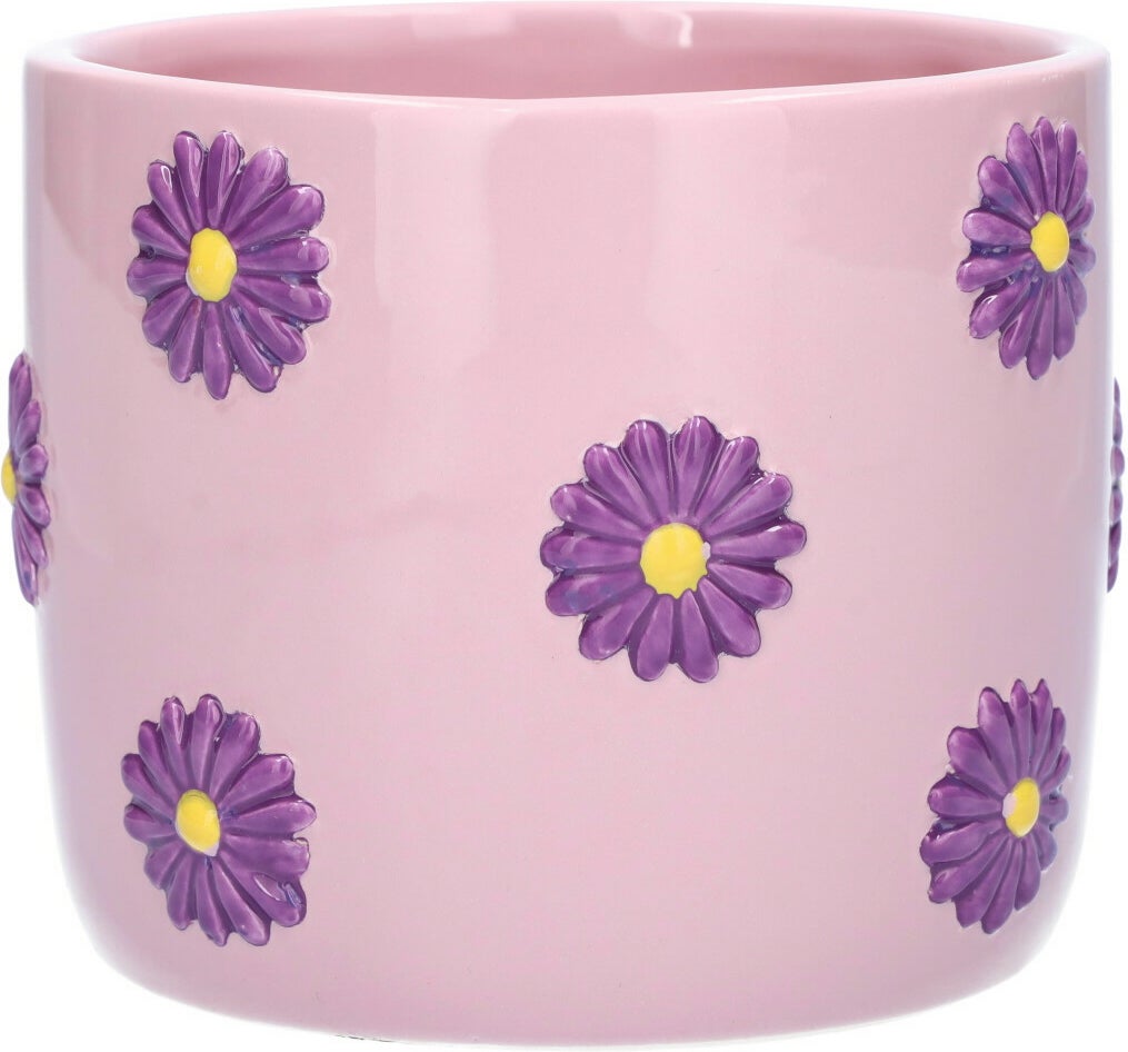 Duif bloempot Daisy roze D 14,3 H 11,5 cm