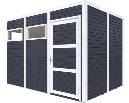 Cubo 3 tuinhuis met vloer, 337 x 240 cm, antraciet
