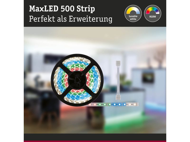 Paulmann MaxLED 500 LED Strip RGBW inkl. Adapterkabel 10 m Universal-Bandleuchte