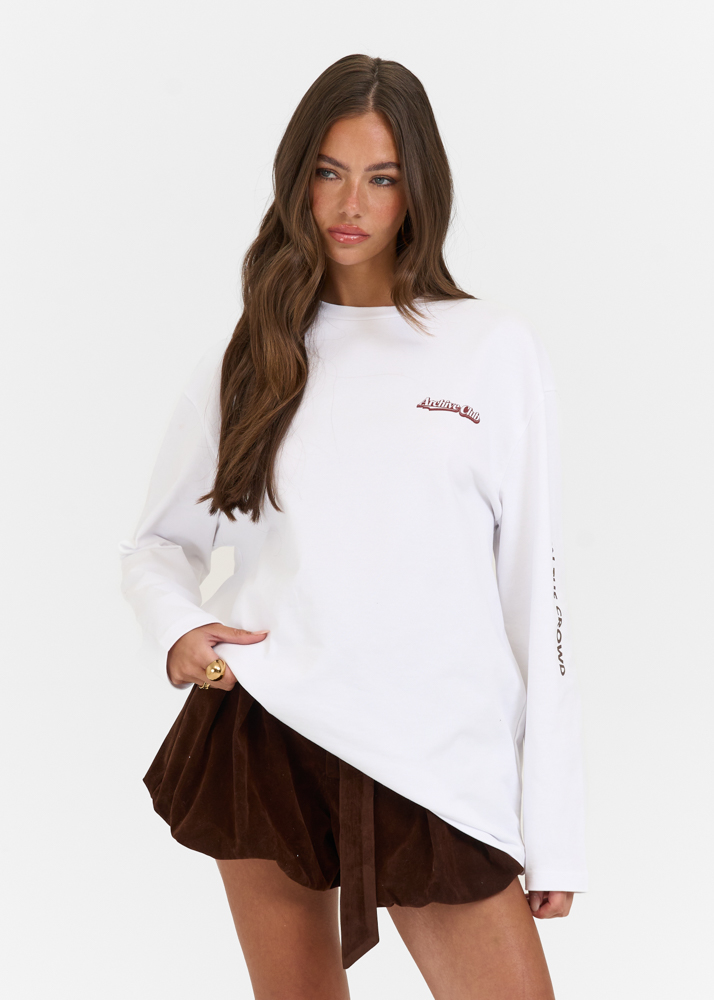 Archive club longsleeve t-shirt wit