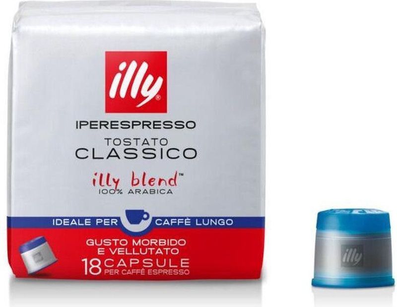 Illy - Iperespresso Lungo - Koffiecups - Blauw - 18 Stuks