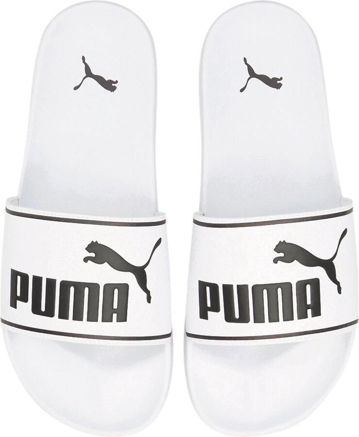 Puma Leadcat 2 0 2.0 badslippers wit zwart Rubber Logo 40.5