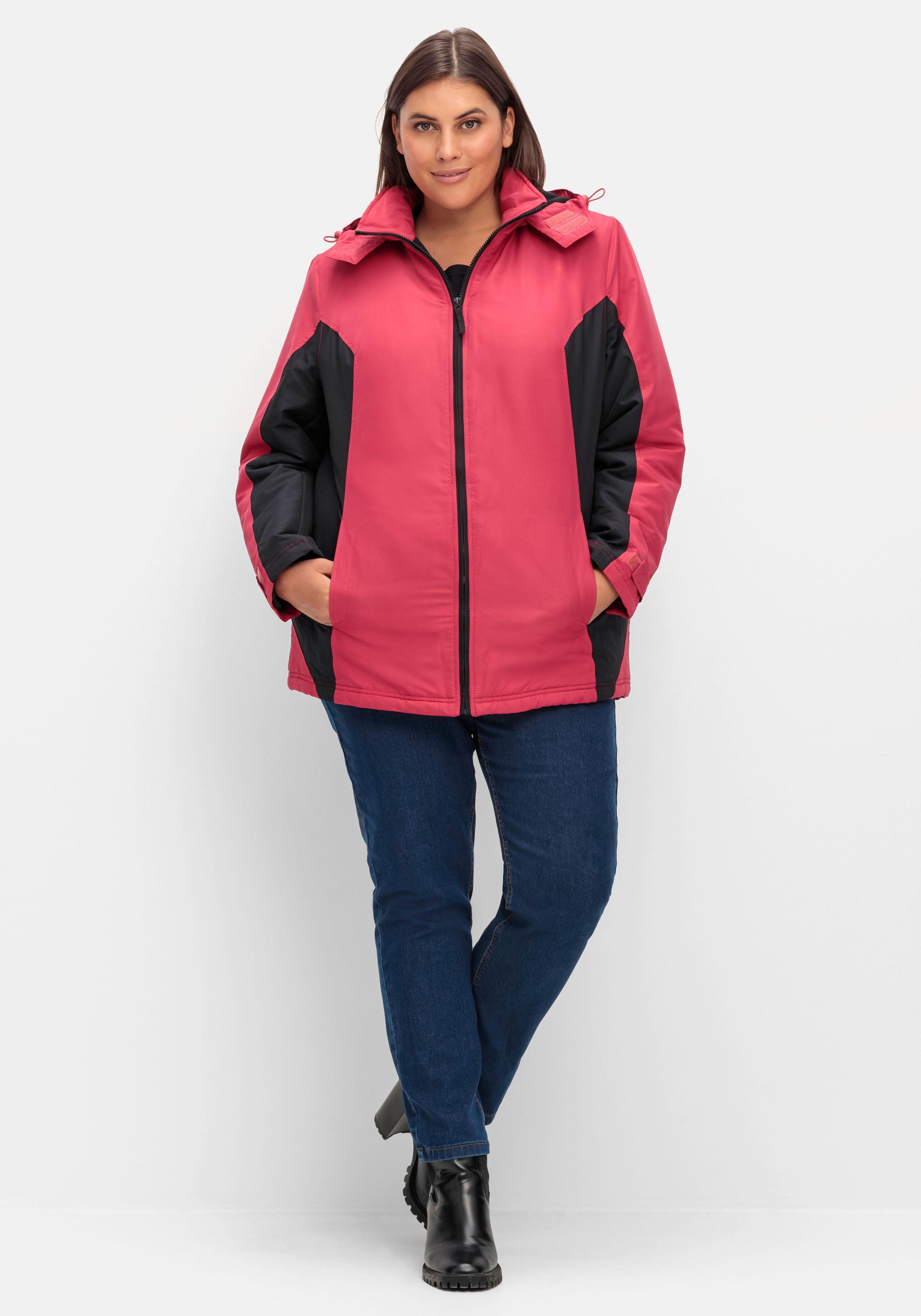 Funktions-Winterjacke mit Kontrastdetails