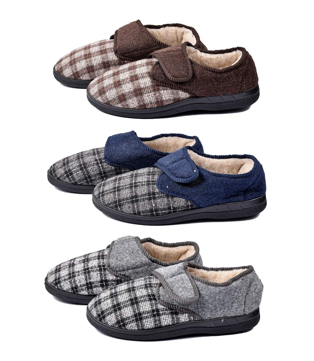 CHARENTAISE Homme Pantoufle PREMIUM SCRATCH MU7291 MARRON